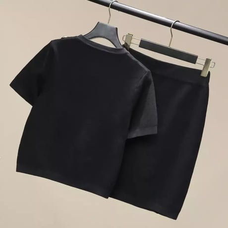 ハーフスリーブ ゴールドボタンセットアップ 2色展開