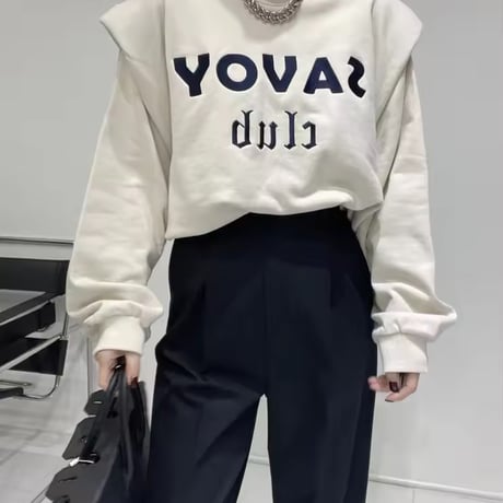 ビッグレタースウェットトップス 3色展開