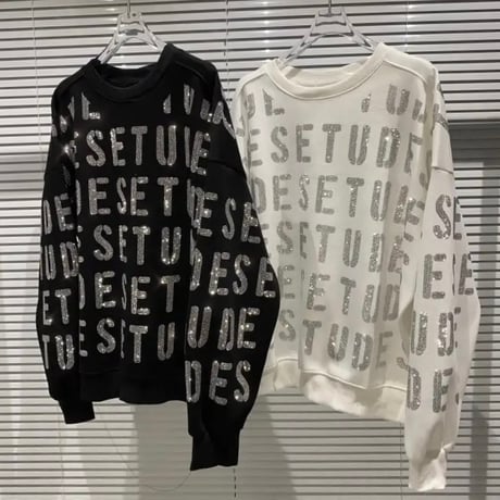 アルファベットストーン スウェットトップス 2色展開