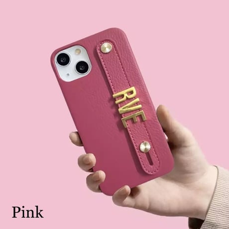 【文字入れ】カスタムレザー iPhoneケース 9色展開