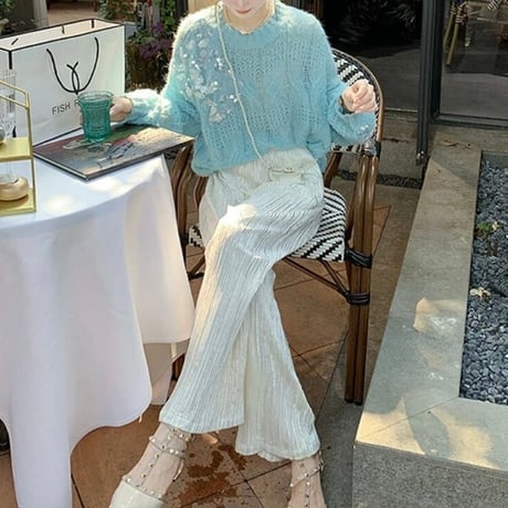 スパンコールラメ ニット 3色展開
