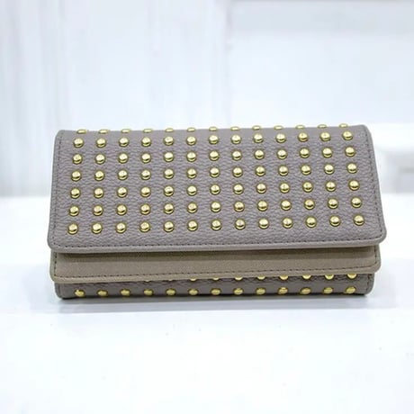 ゴールリベット レザーウォレット 2色展開