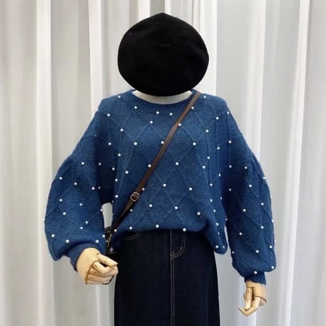 パールクロス ニット 4色展開