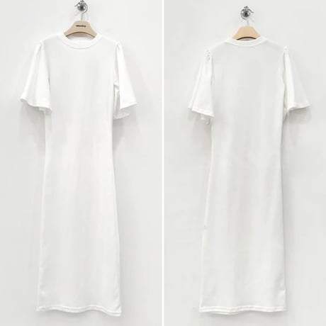 フレアスリーブ Tシャツワンピース 2色展開