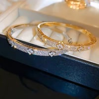 フラワージルコニアブレスレット 2色展開