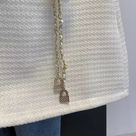 フラワーベルトツイードスカート 2色展開