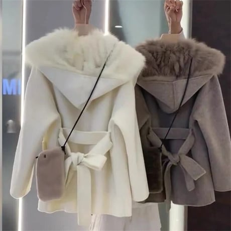 ファーライニング ウールコート 8色展開