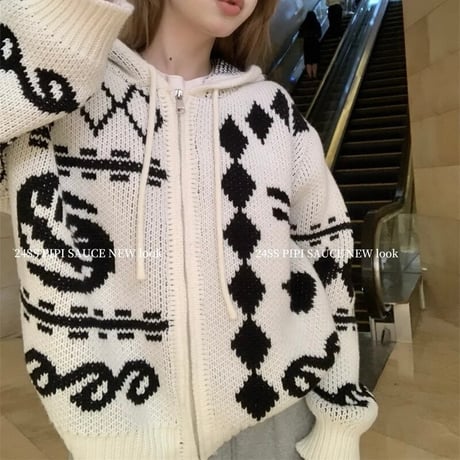 ヴィンテージデザイン フーディニット 2色展開