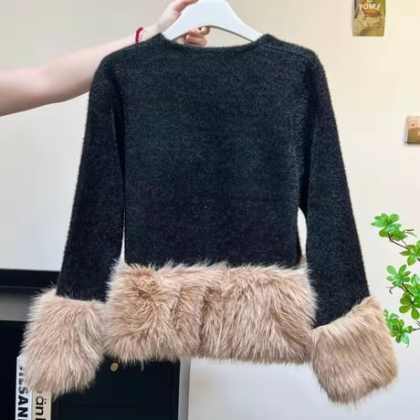 フォックスファーカーディガン 2色展開
