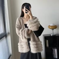 ヘムファーカーディガン 3色展開
