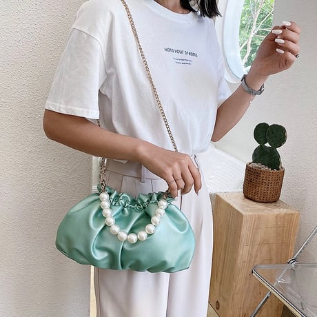 2wayパールチェーン パースバッグ 6色展開