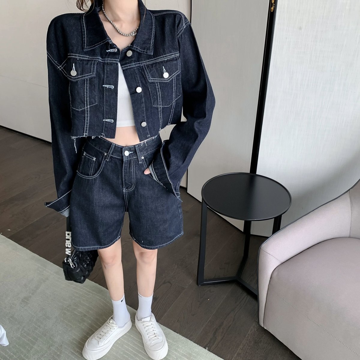 単品販売あり】デニムジャケット ハーフパンツ | Selectshop.Joie