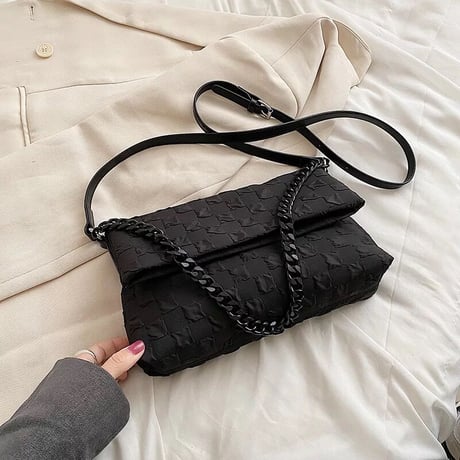 ブロックデザイン ショルダーバッグ 4色展開