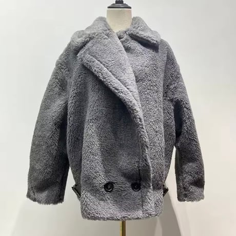 アルパカボアテディショートコート 8色展開