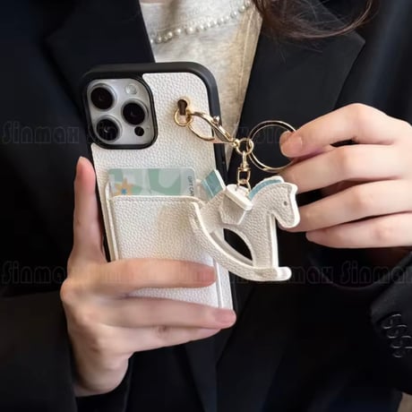 ホースチャームレザーiPhoneケース 7色展開