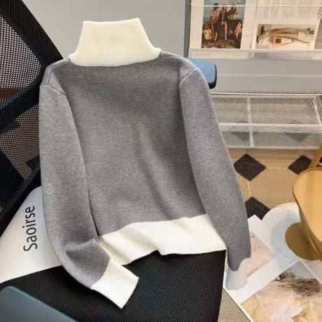 ダブルジッパーニットカーディガン 2色展開