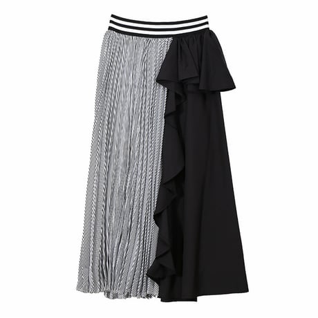 ウエストボーダー フリルスカート 2色展開