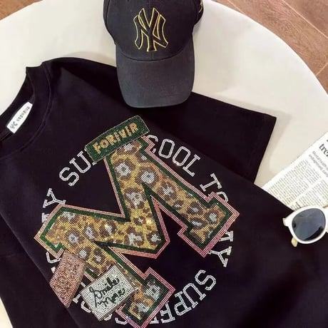 レオパード ストーンTシャツ 2色展開