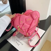 ハートレザージャケット バッグ 4色展開