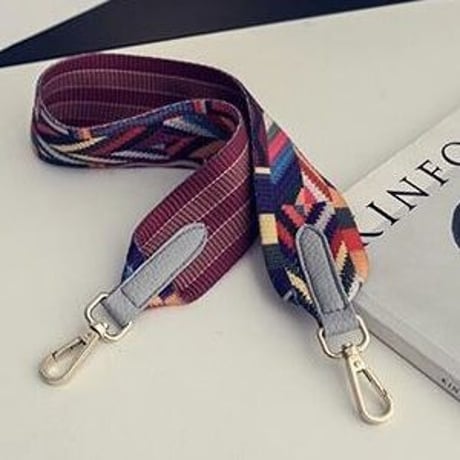 カラフルストラップ バケットバッグ 2色展開