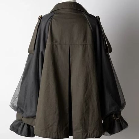 メッシュスリーブ トレンチジャケット 5色展開