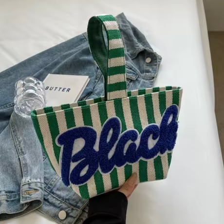 ワッフルロゴボーダーバッグ 5色展開