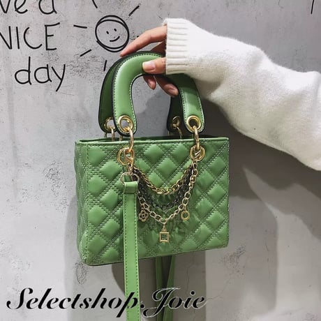 2way チェーンキルティングバッグ 5色展開