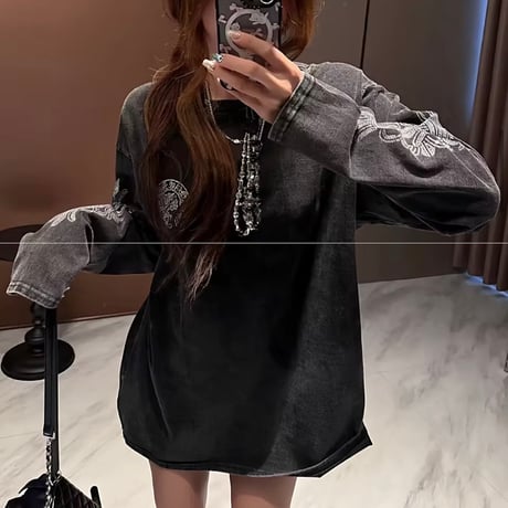 クロスストーンウォッシュドトップス