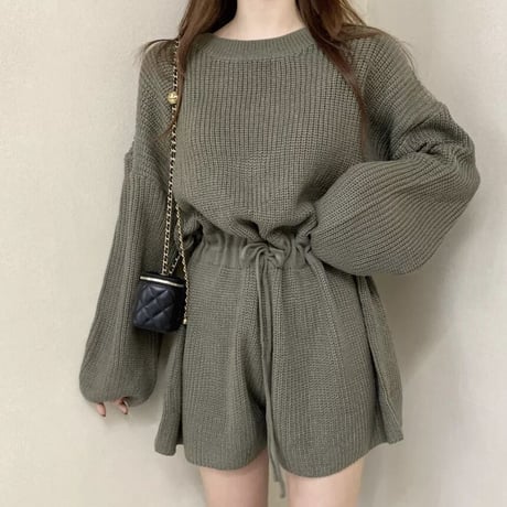 ウエストマーク ニットロンパース 4色展開