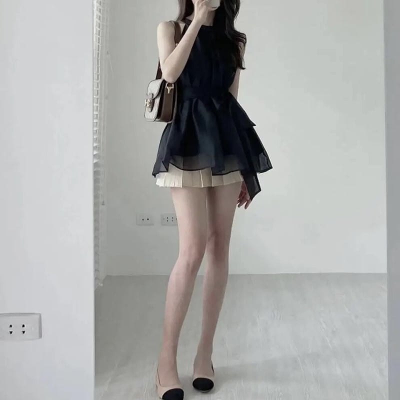 リボン付き ホルターネックブラウス 3色展開 | Selectshop.Joie