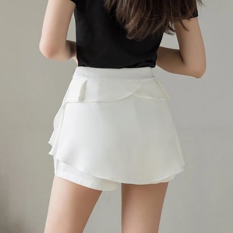 フェイクスカート ハイウエストパンツ 3色展開