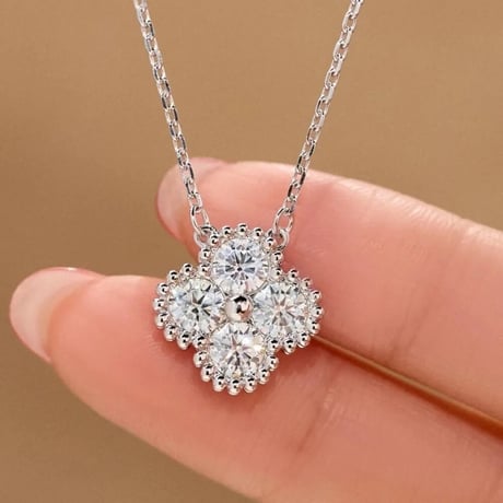 【Silver925】 フラワージュエリー ネックレス 2色展開