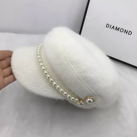 パールラインウールキャスケット 2色展開