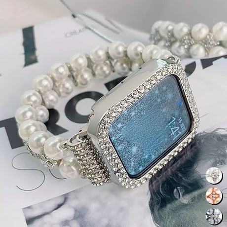 パールビジュー アップルウォッチバンド 2色展開