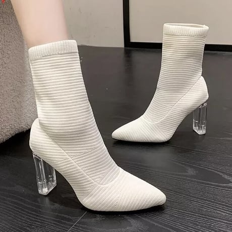 クリアソール ソックスブーティ 2色展開