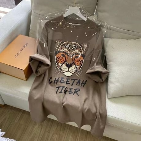 チーター コットンTシャツ 4色展開