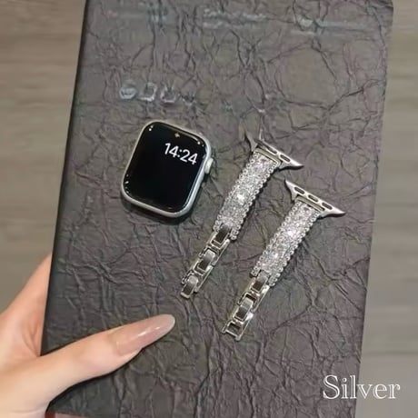 Applewatch ジルコニアストーンベルト 4色展開