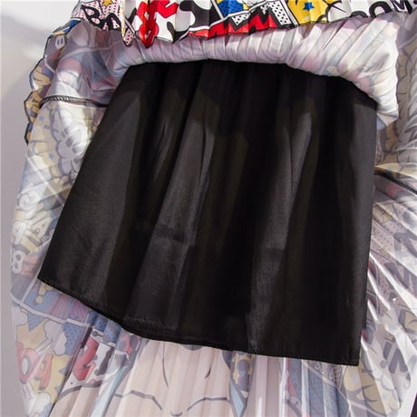 アメコミガールズ プリーツスカート 2色展開