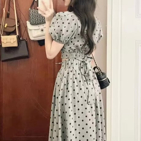 バックリボン ドットセットアップ