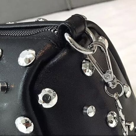 ビジュー ミニボストンバッグ 8色展開