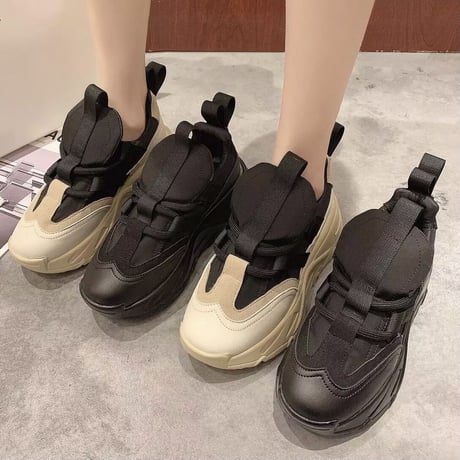 ボリュームソール スニーカー 2色展開