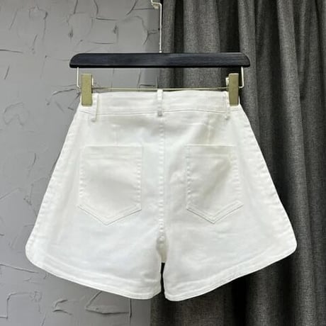 ゴールドボタンポケット フレアパンツ 4色展開