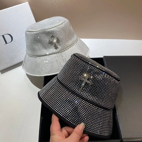 クロスストーンバケットハット 2色展開