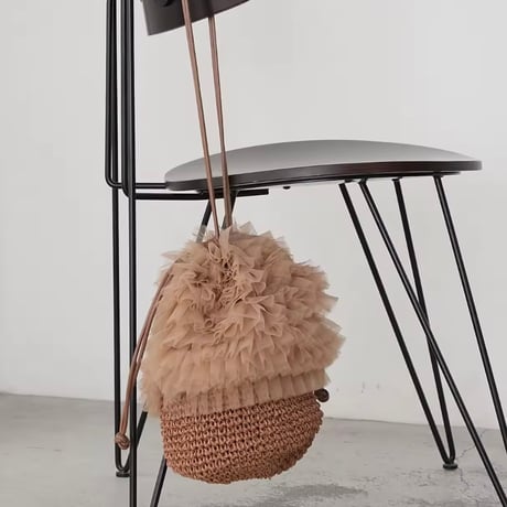 チュールバケットバッグ 4色展開