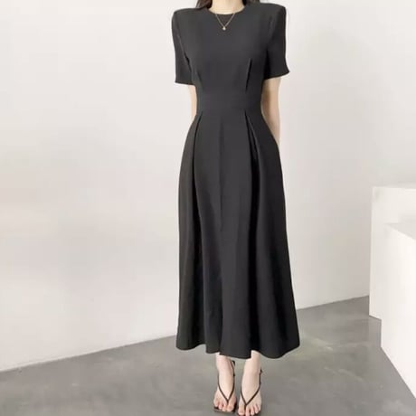 スリットパンツ ハイウエストワンピース 3色展開