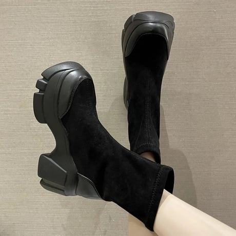 【ロング丈.ショート丈】ゴアソール ソックスブーツ 2色展開