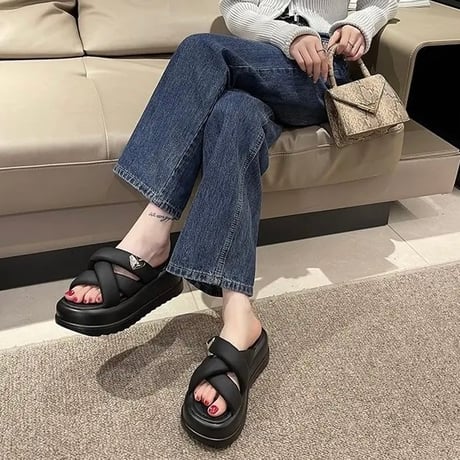シルバーハート クッションサンダル 3色展開