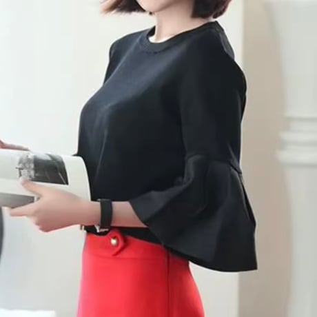 ベルスリーブトップス 3色展開