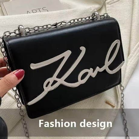 シルバーロゴ チェーンバッグ 6色展開