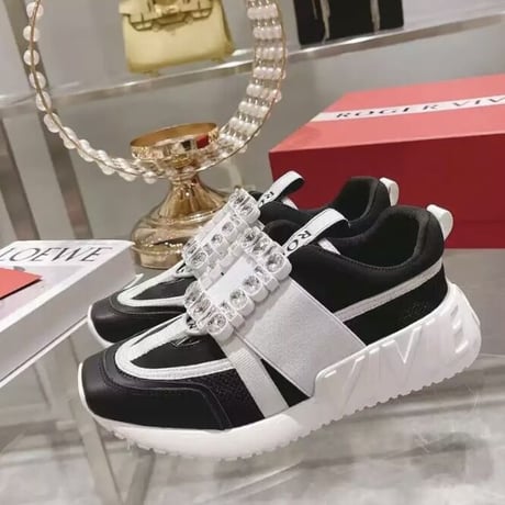 センタータグ スクエアビジュースニーカー 3色展開